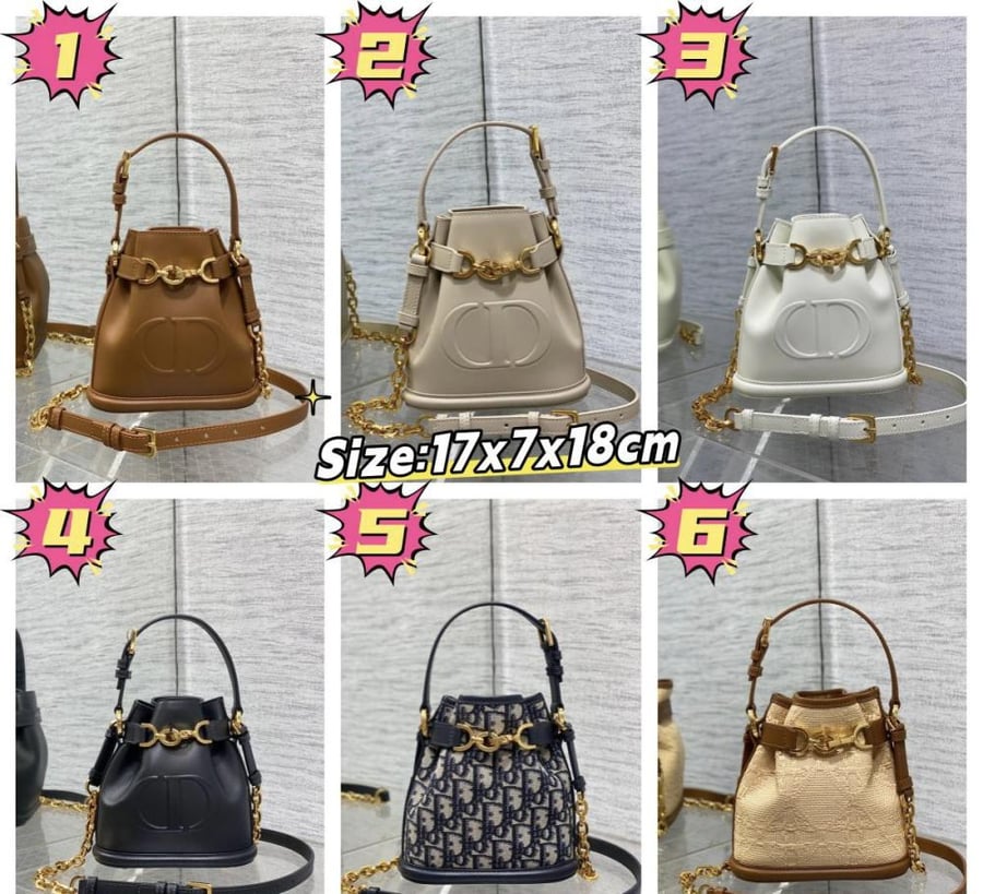 شنطه شانيل Dior Cest Series Bucket Bag