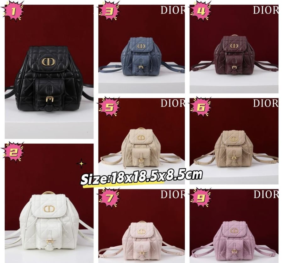 شنطه Dior Small Dior Caro Backpack
