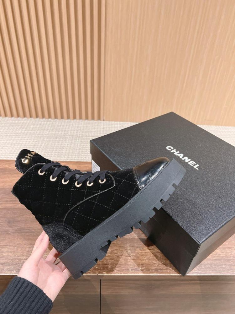 Chanel new thick-soled ankle boots
