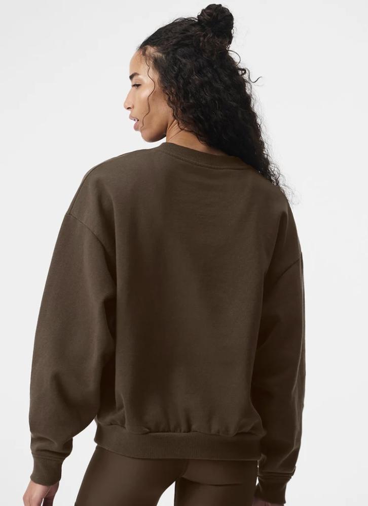 brown alo SWEATSHIRT