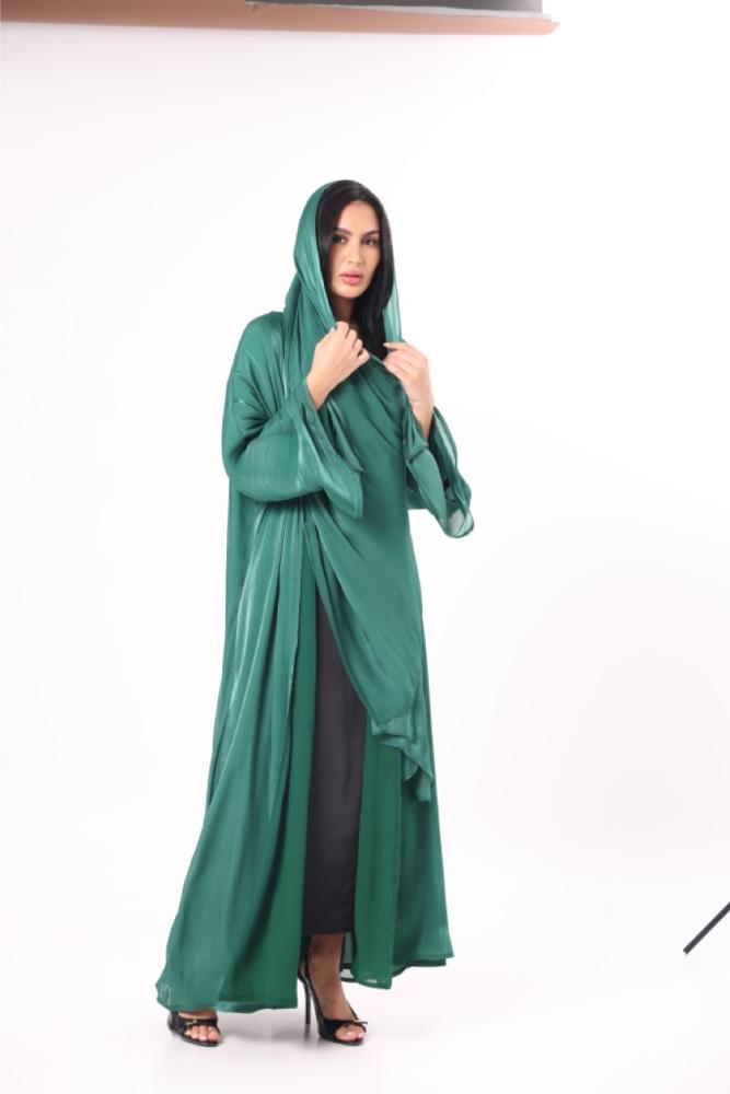 عباية دبل كلوش أخضر