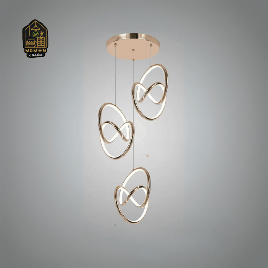 "Ripple of Light" chandelier with a modern, elegant design