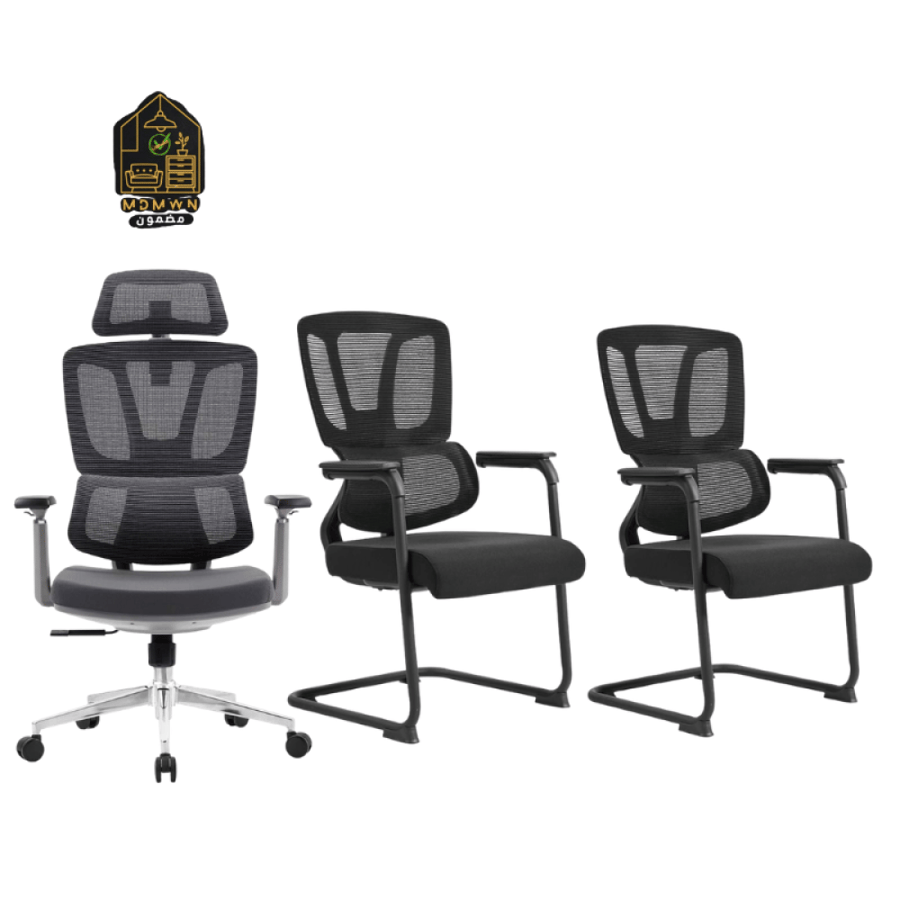 Modern design chair set in multiple colors