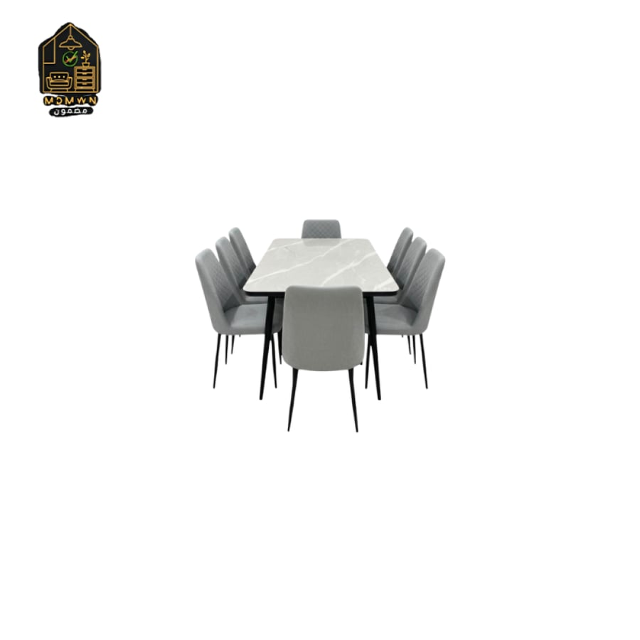 Modern marble dining set in multiple sizes