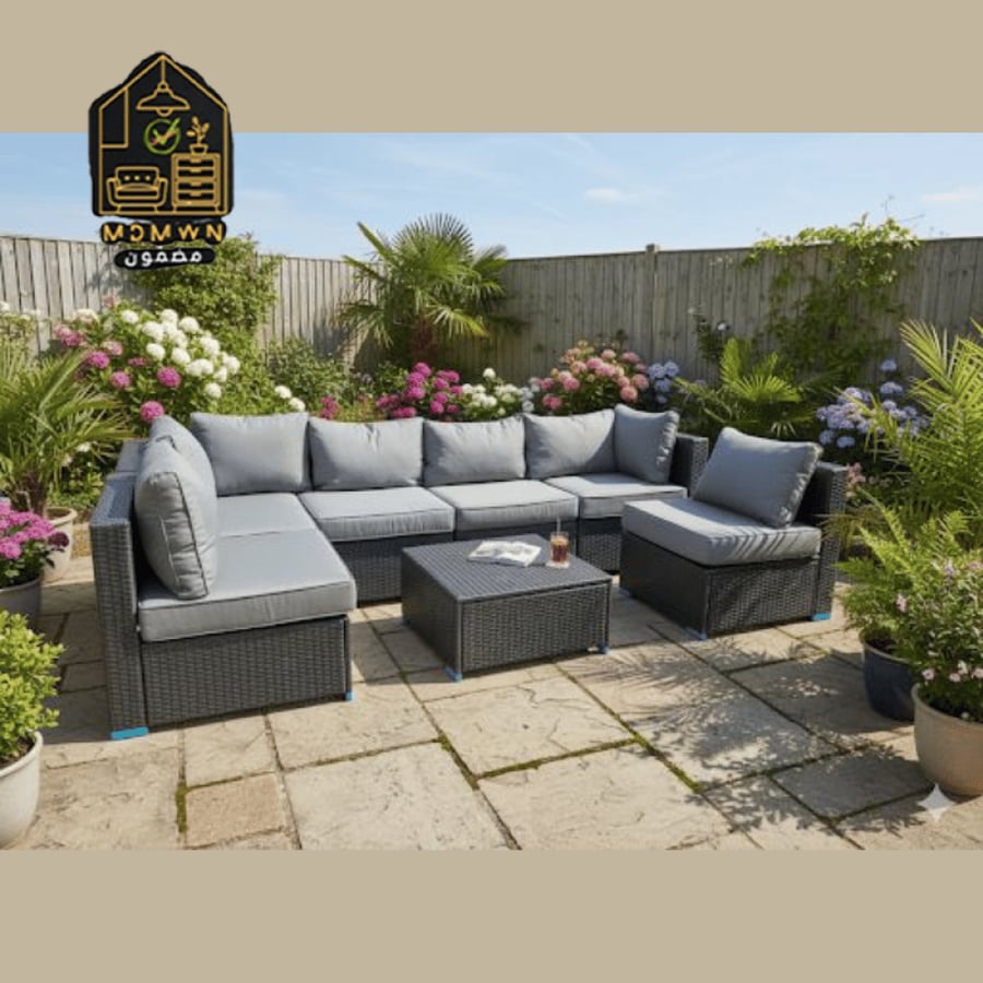 6-seater outdoor seating set
