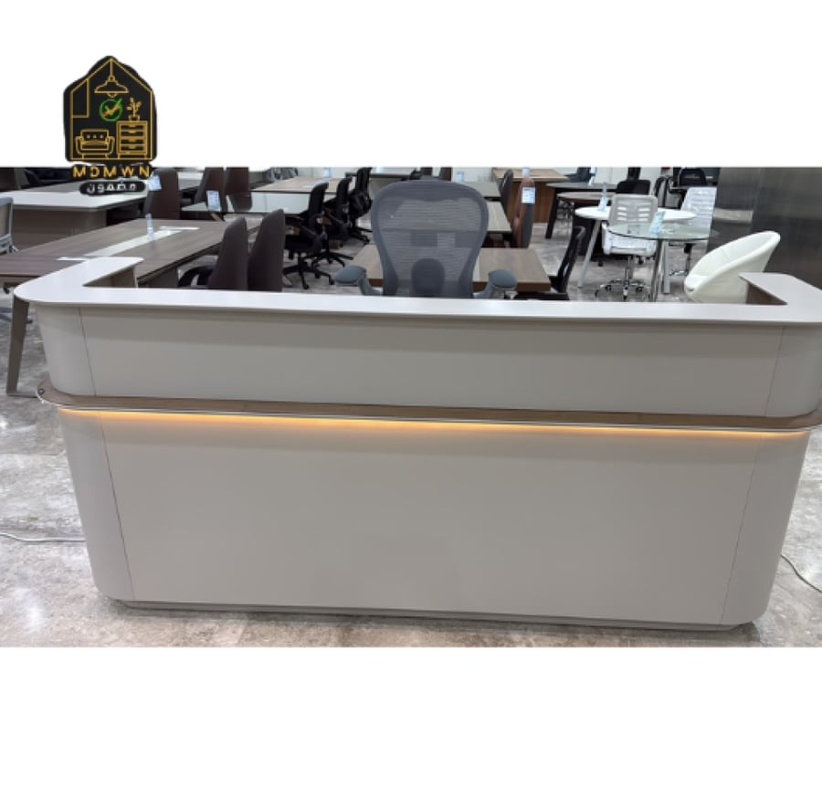 Modern reception counter for offices and companies, 240 cm