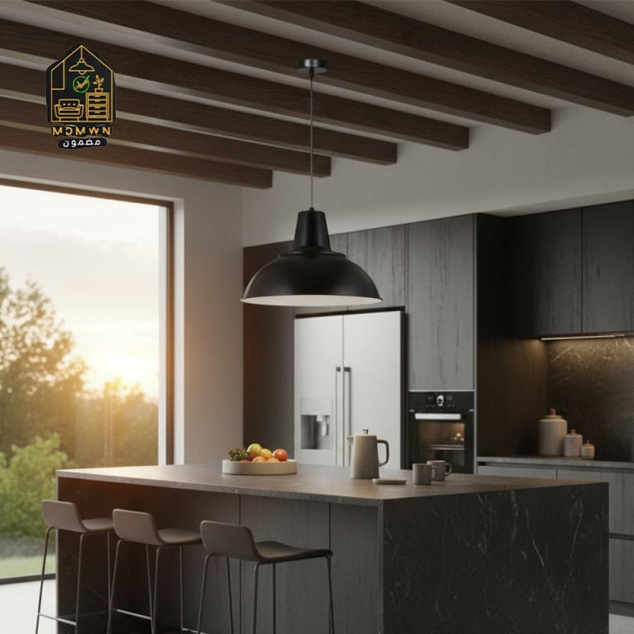 Hanging chandelier with a simple design and modern style