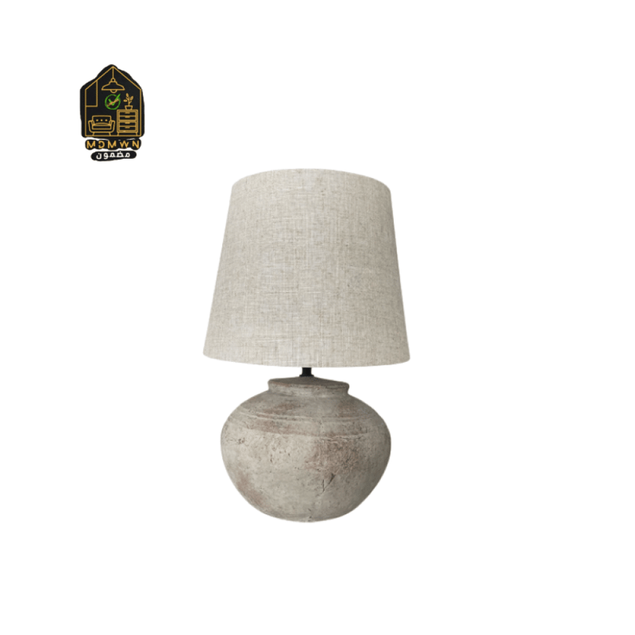 Ceramic lampshade, rustic style, multi-colored