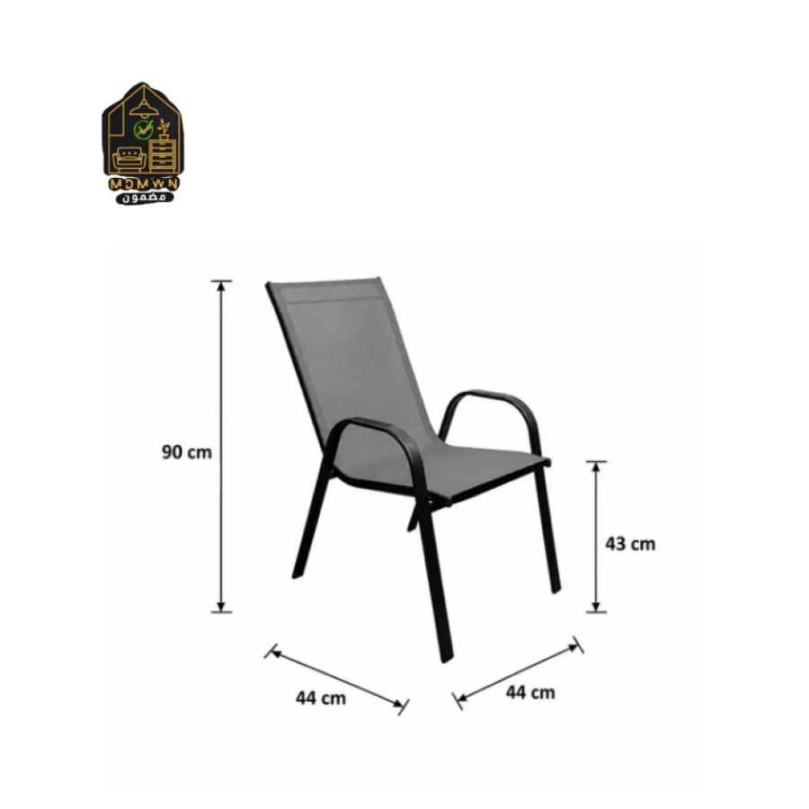 Modern outdoor dining chair in multiple colors