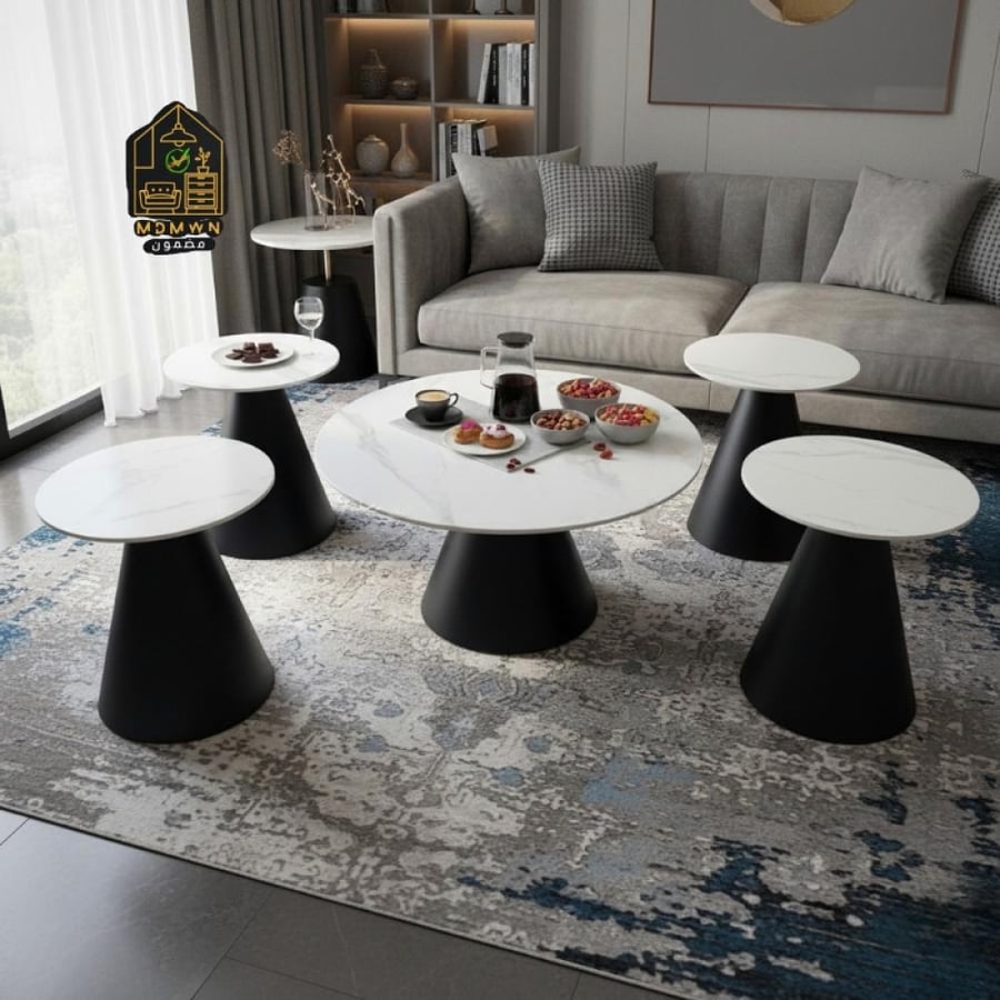 4+1 Ceramic Sofa Table Set