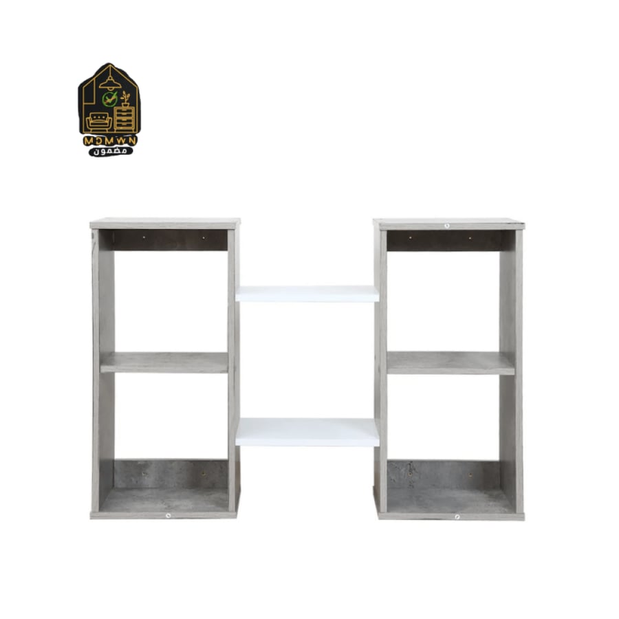 Modern storage shelves in various colors