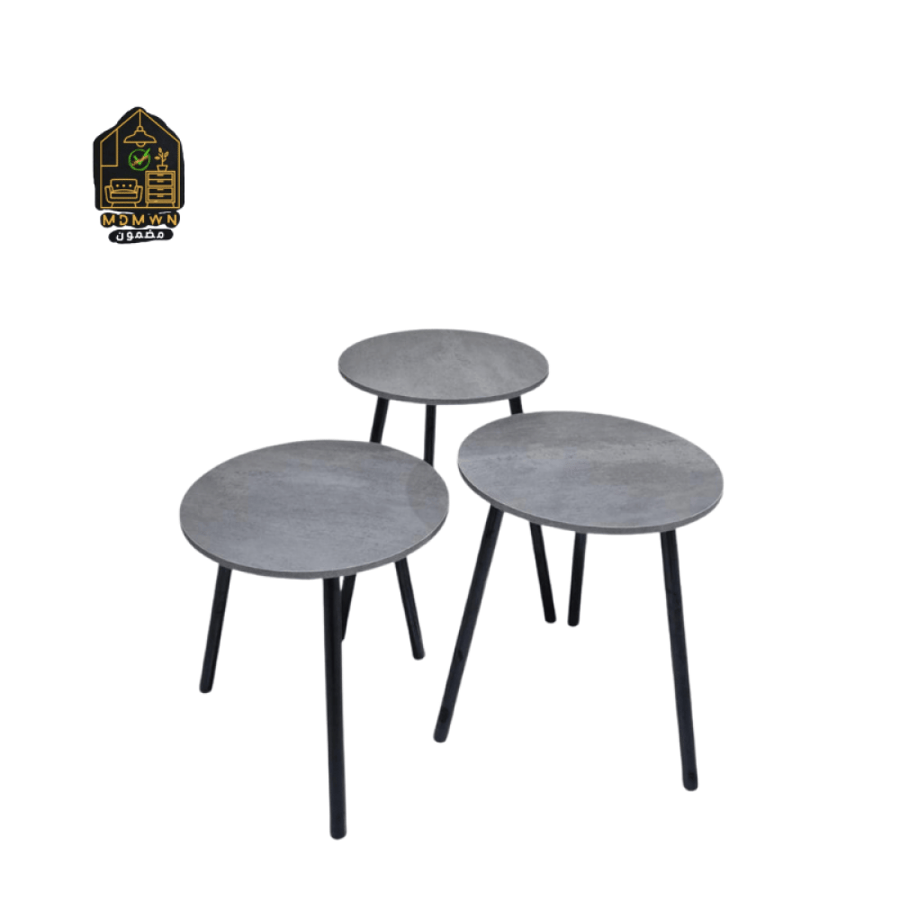 طقم طاولات خدمة دائري مدرج