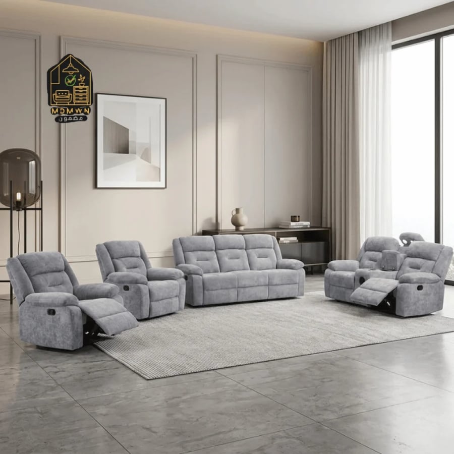 Luxury smart recliner sofa set, multiple colors