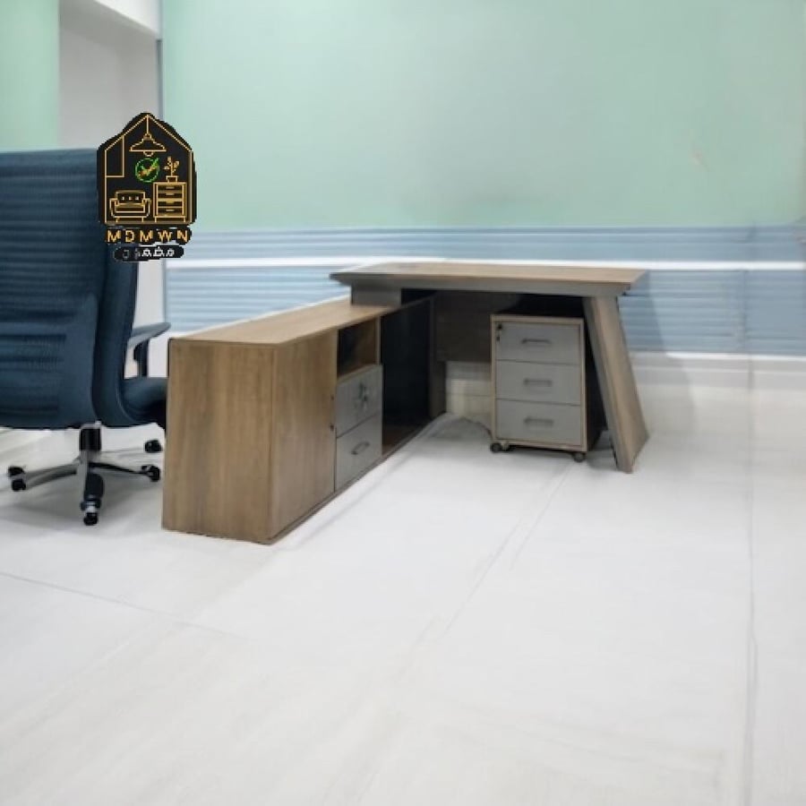 Modern corner management desk, 140 cm