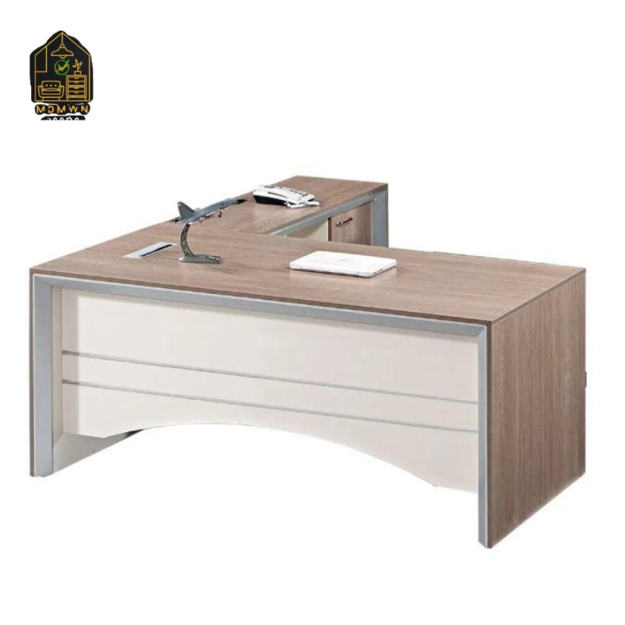 مكتب 3 قطع ملحق متحرك وحدة أدراج متحرك بتصميم أنيق