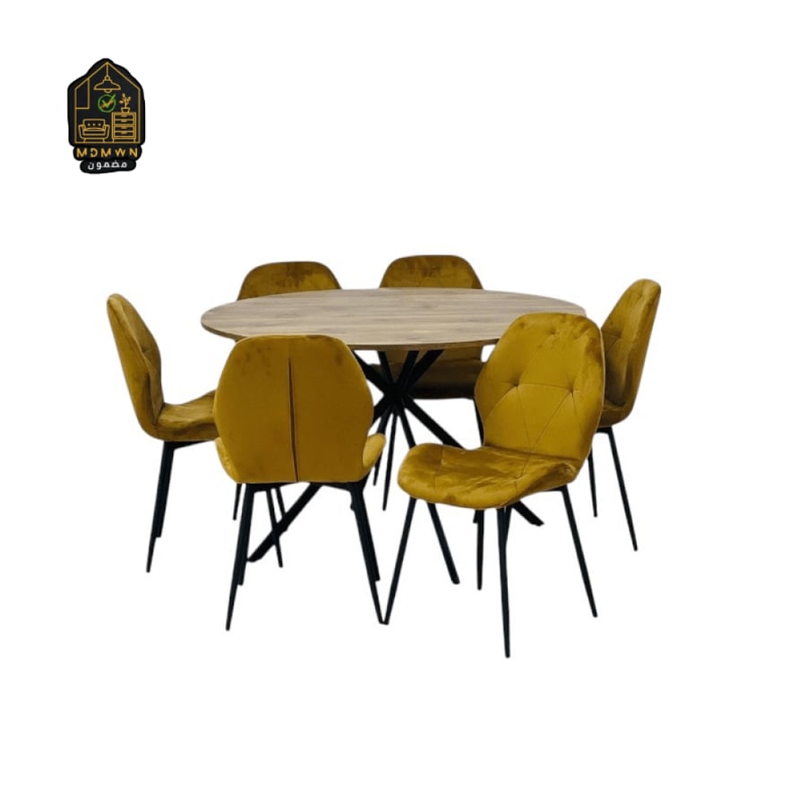 طقم طاولة طعام دائرية  تصميم مودرن