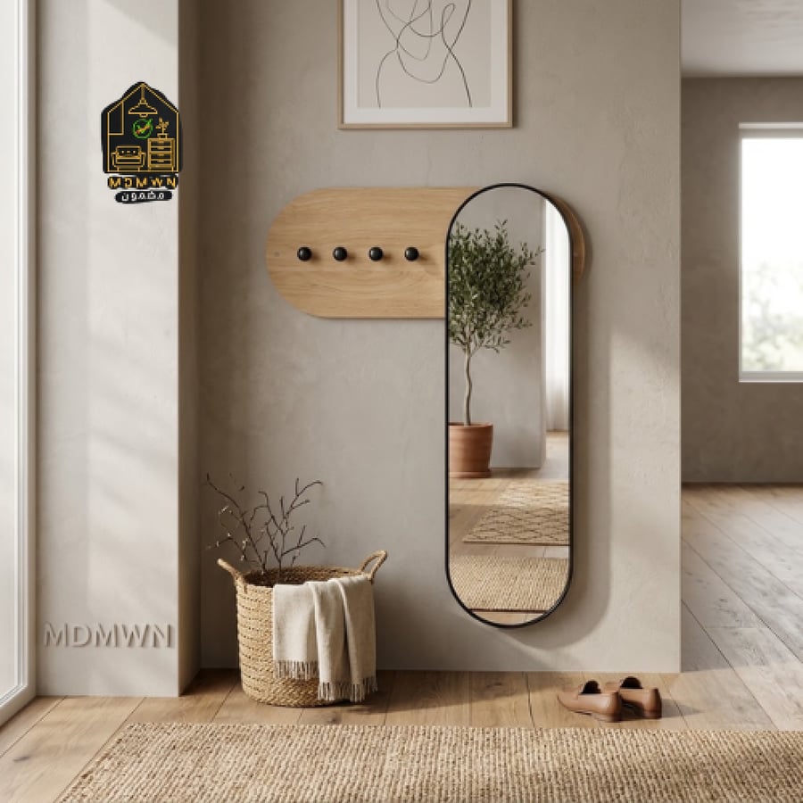 مرآة حائط طولية مع علاقات كروية