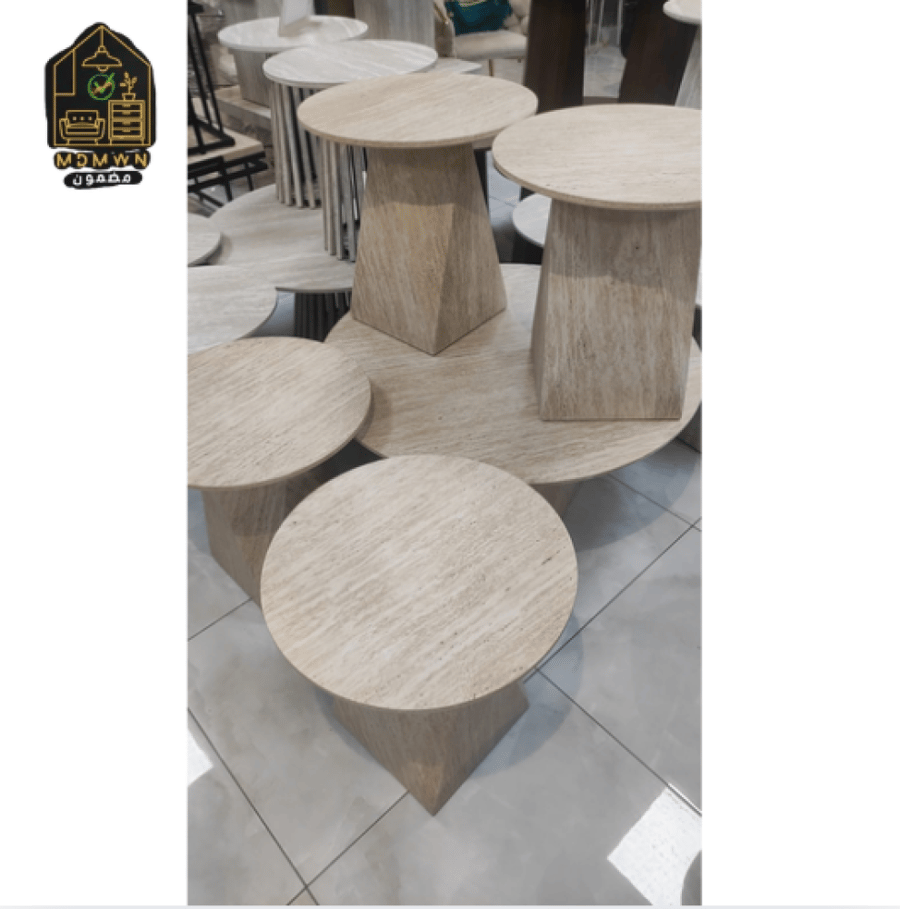 طقم طاولات شاي دائرية 5قطع