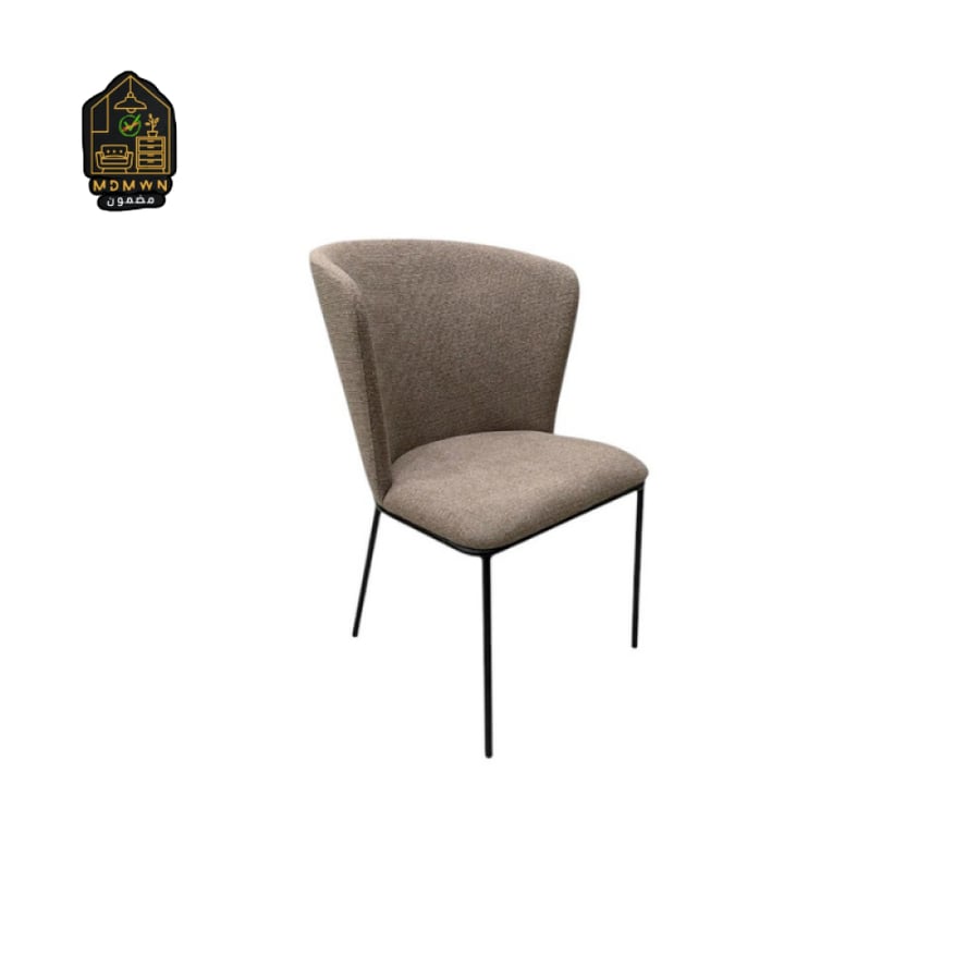 Dining chair with curved back - comfortable and luxurious design