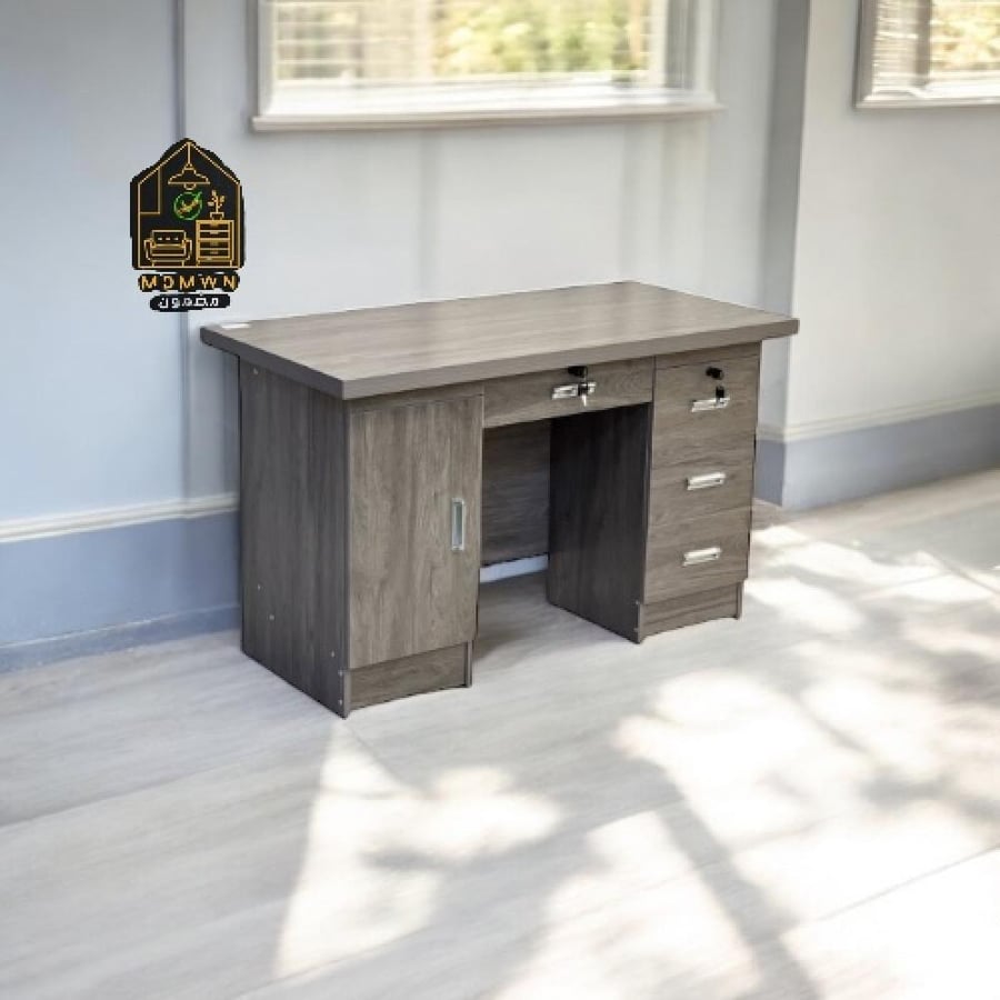 Modern solid wood desk with 120cm drawers