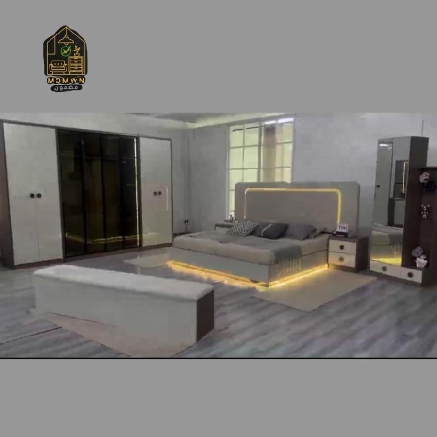 طقم غرفة نوم تصميم عصري وجميل
