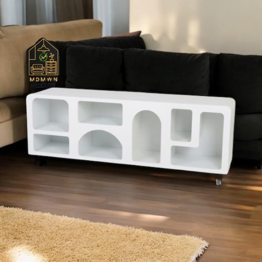 160cm Multi-Slot Sculptural Design Decorative Display Unit