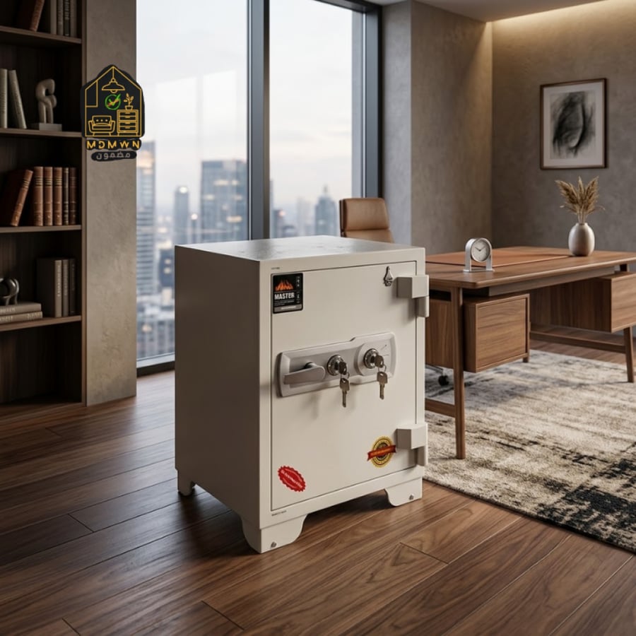 Strong and secure safe, 120 kg capacity, available in multiple colors.