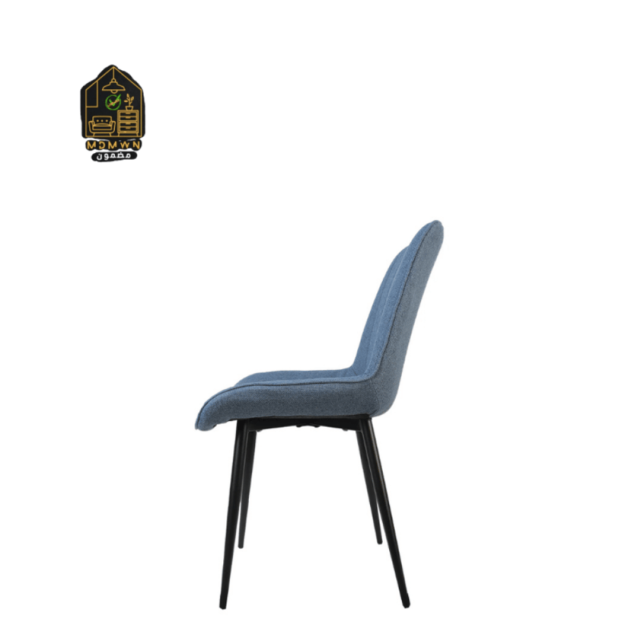 Comfortable, modern fabric dining chair