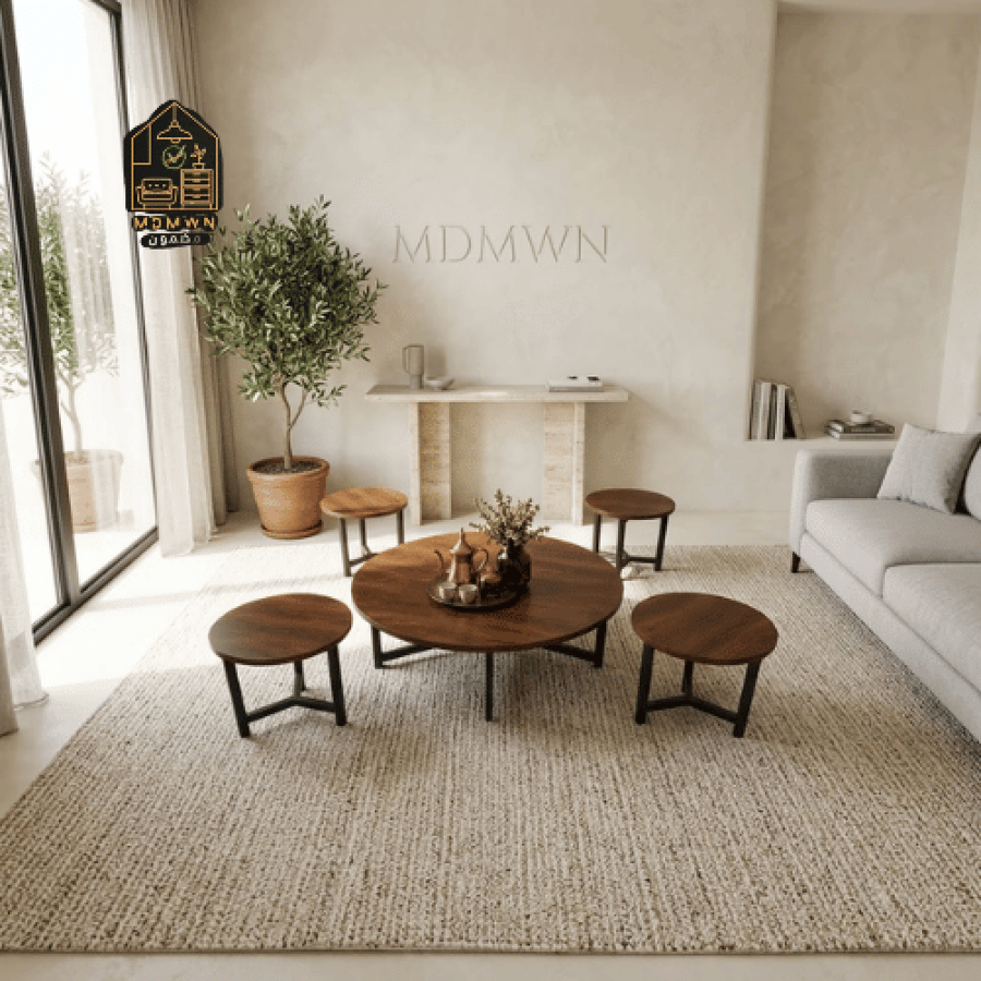 طقم طاولات ضيافة دائرية