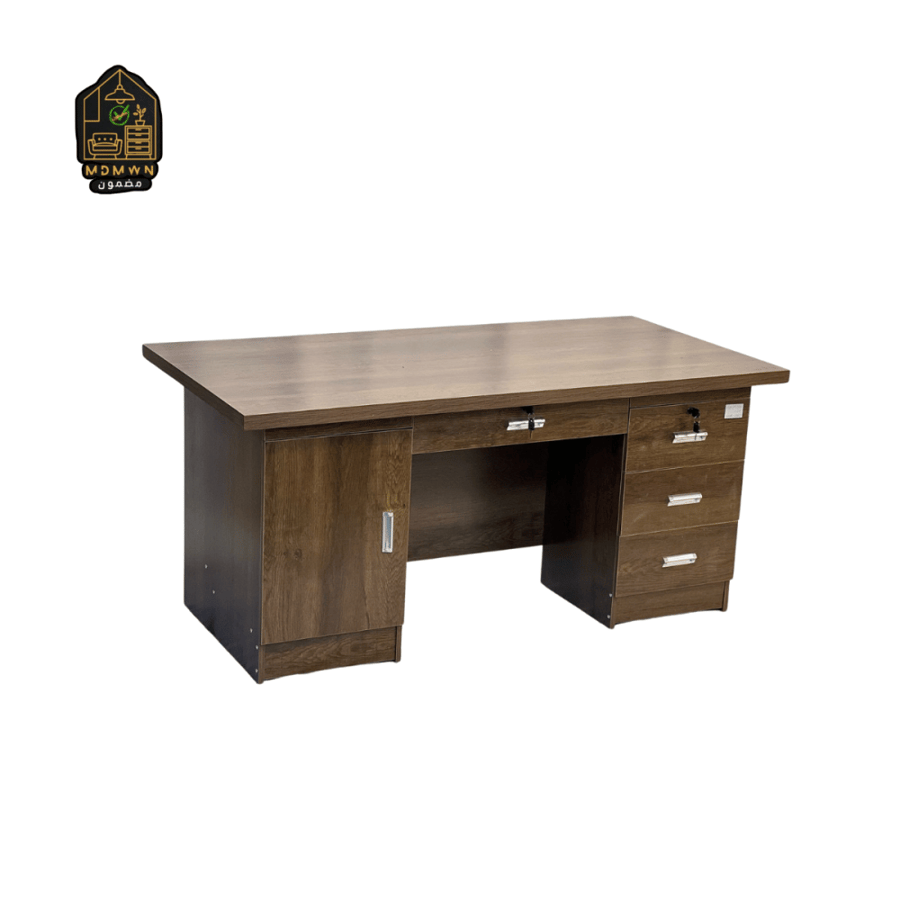 Modern solid wood desk with 120cm drawers
