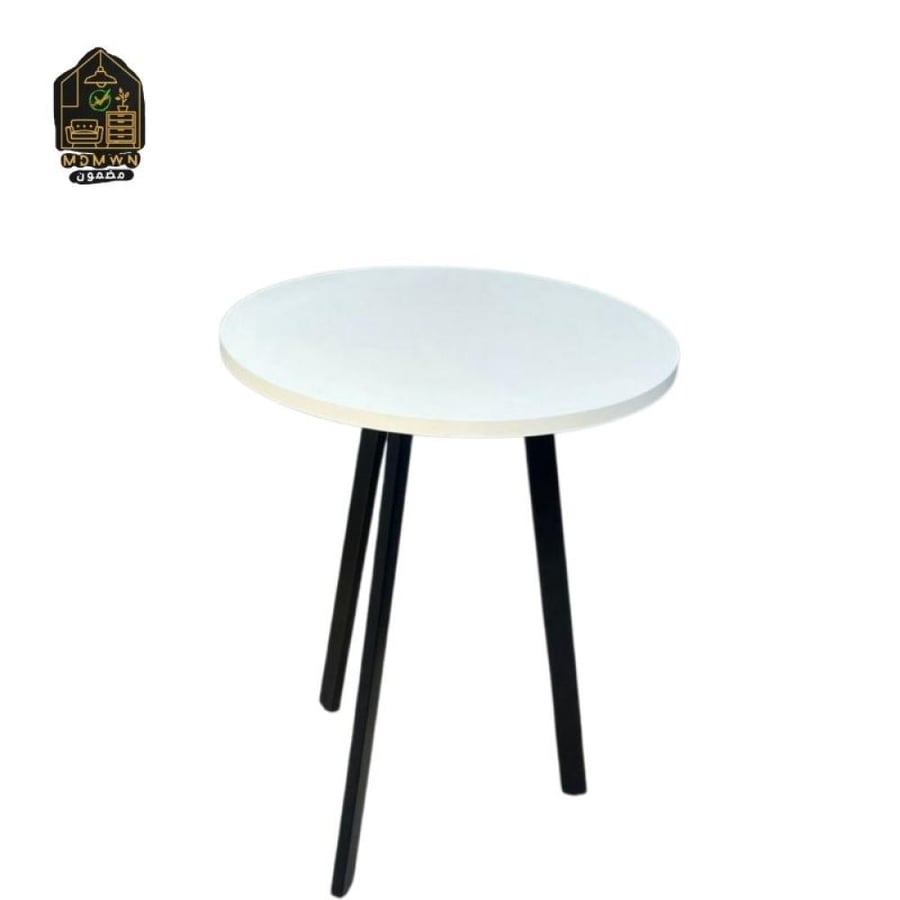 Multi-purpose side table, two colors: round and square