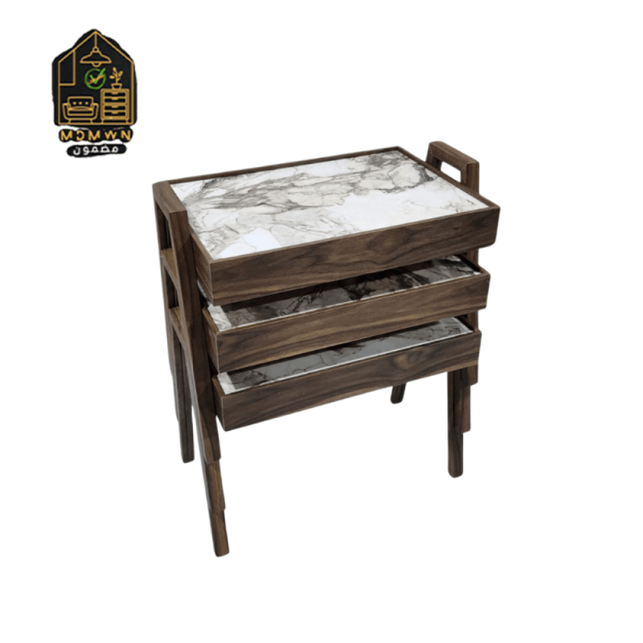 طقم طاولات خدمة تركي مدرج ثلاثي