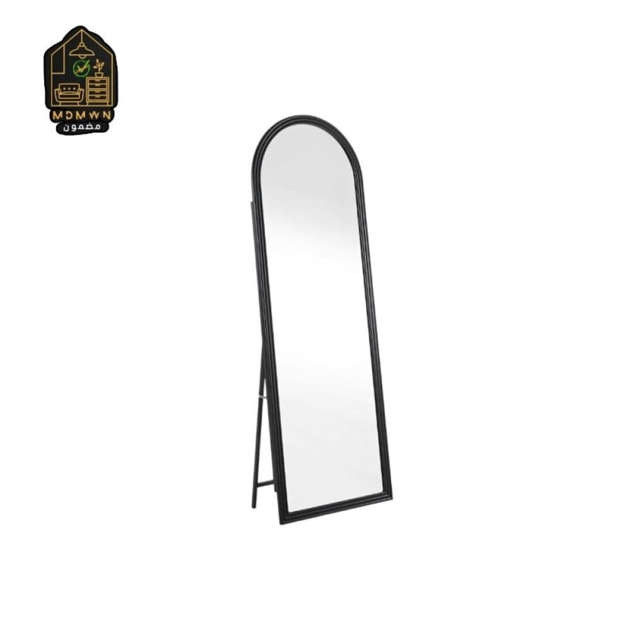 Standing mirror with wooden frame, 170 cm