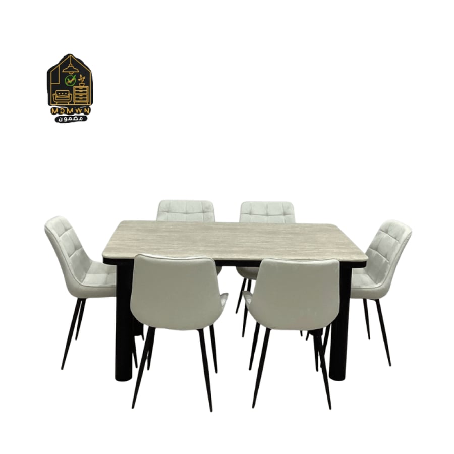 Modern marble dining table, 150 cm, multiple colors