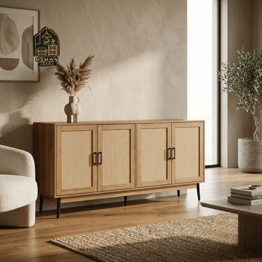 بوفية 4 أبواب بتصميم مودرن الوان متعددة