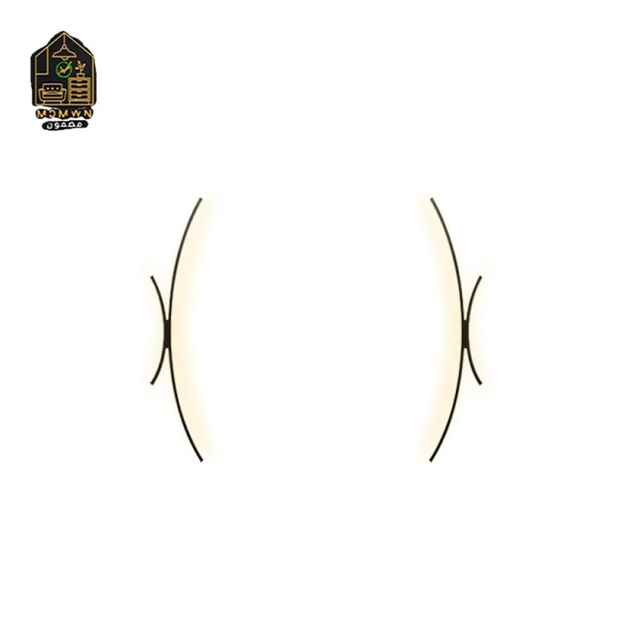 Modern arc wall lighting