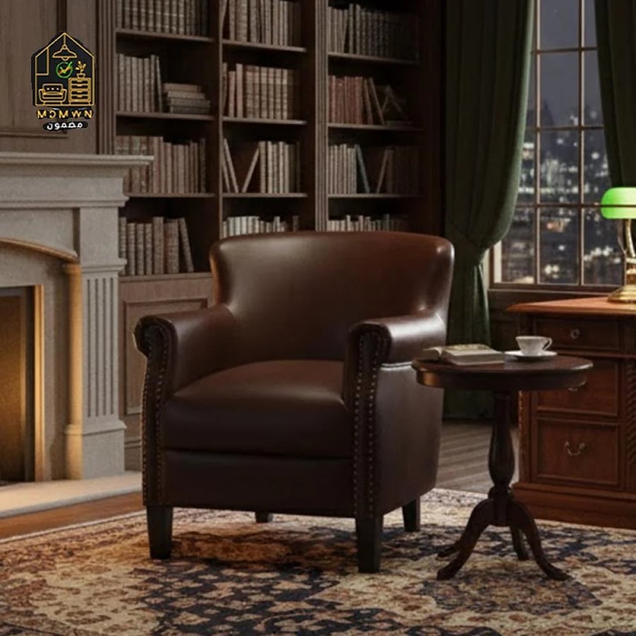 Luxurious leather reception chair, multiple colors