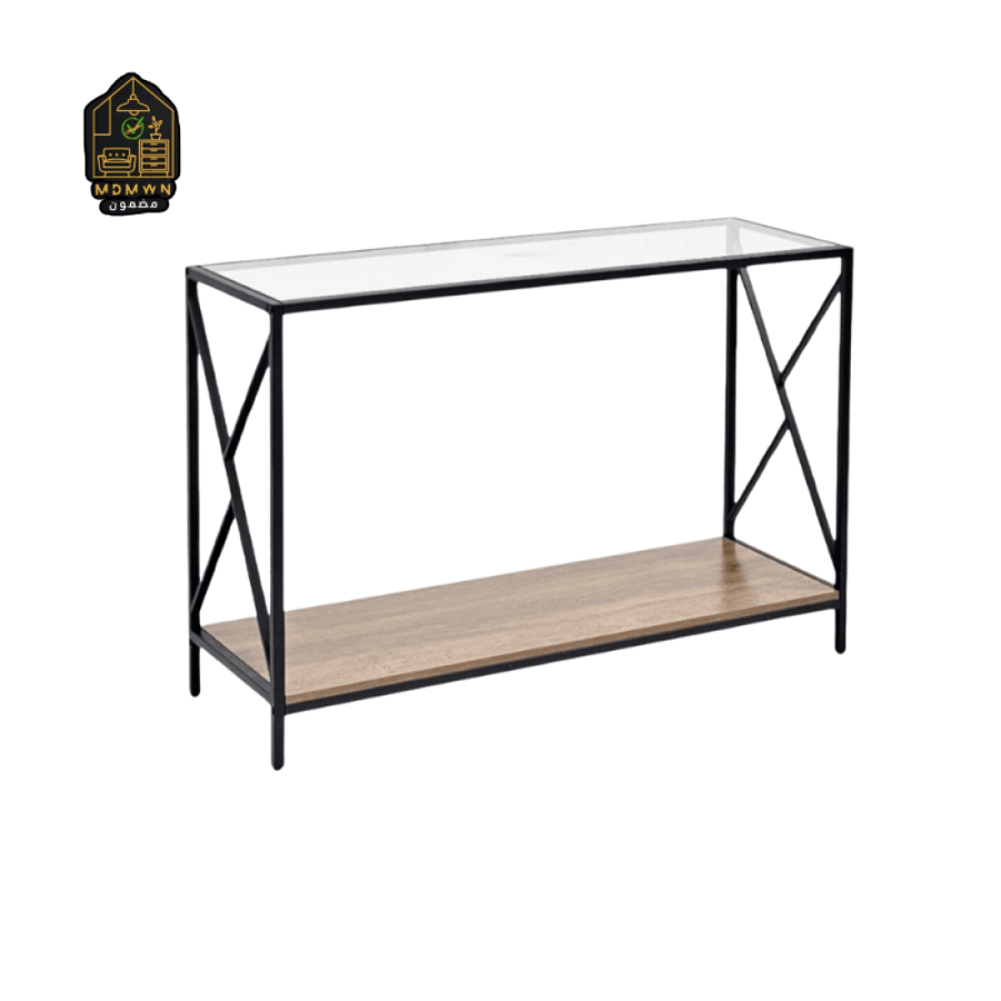 Modern front table with a glass touch