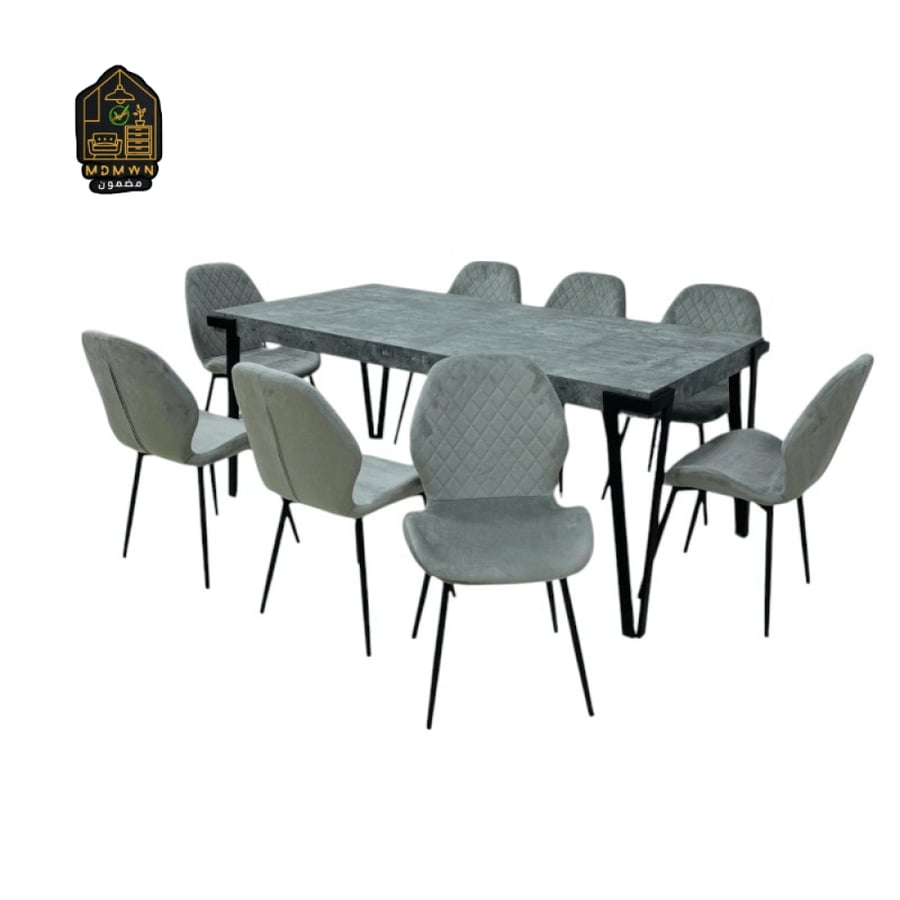 طقم طاولة طعام كبير مع 8 كراسي