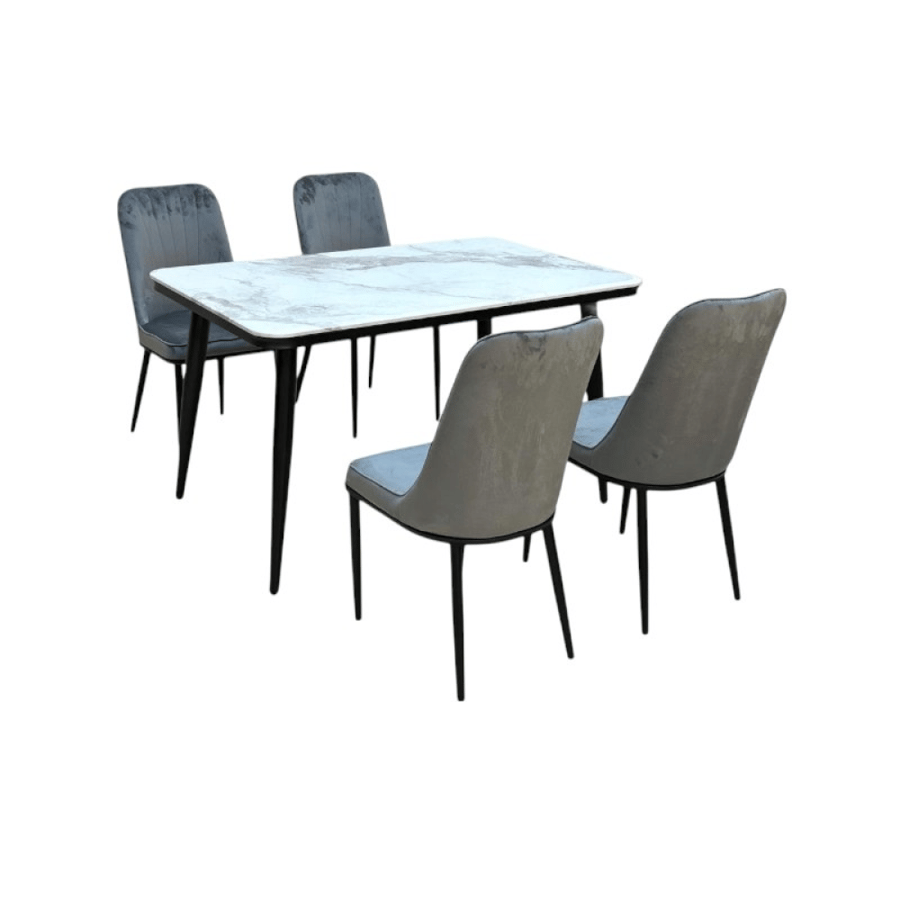 طقم طاولة طعام رخامية