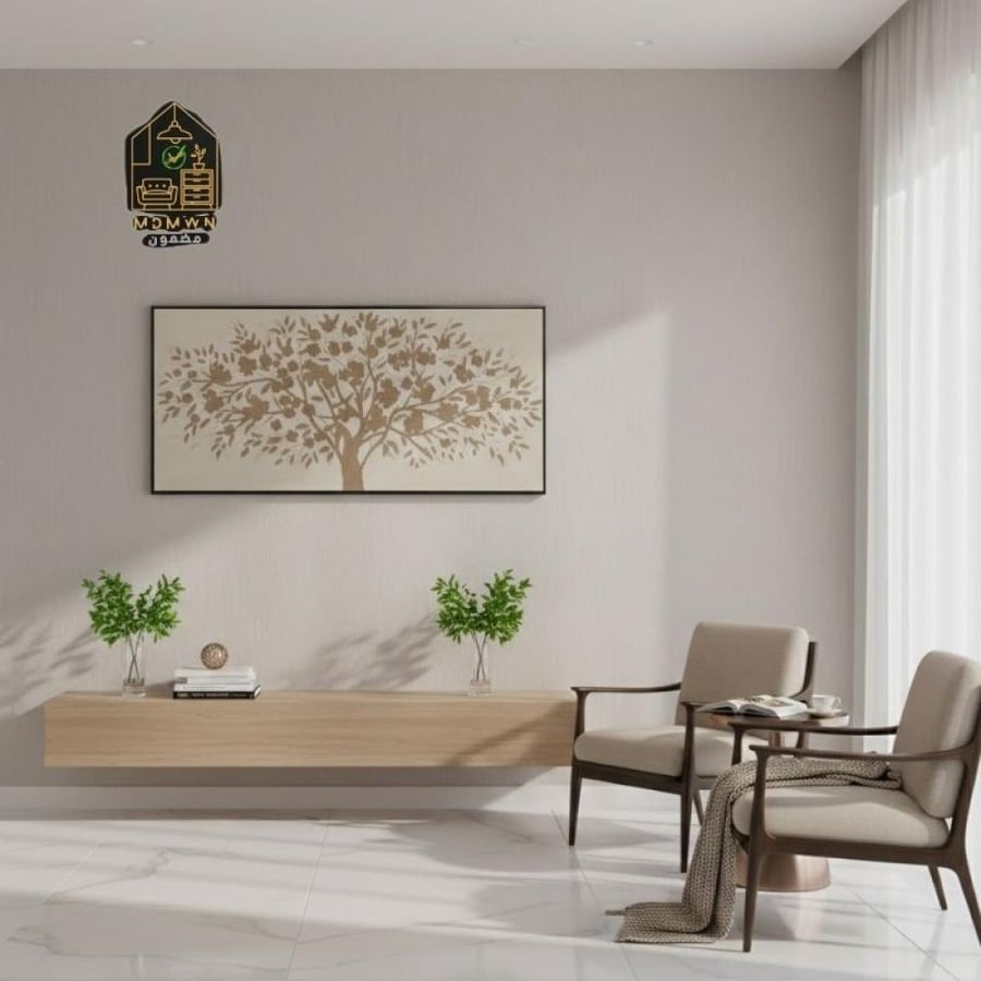 لوحة فنية بتصميم شجرة120 سم