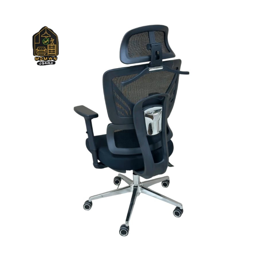 Two-tone mesh office chair, fixed or swivel