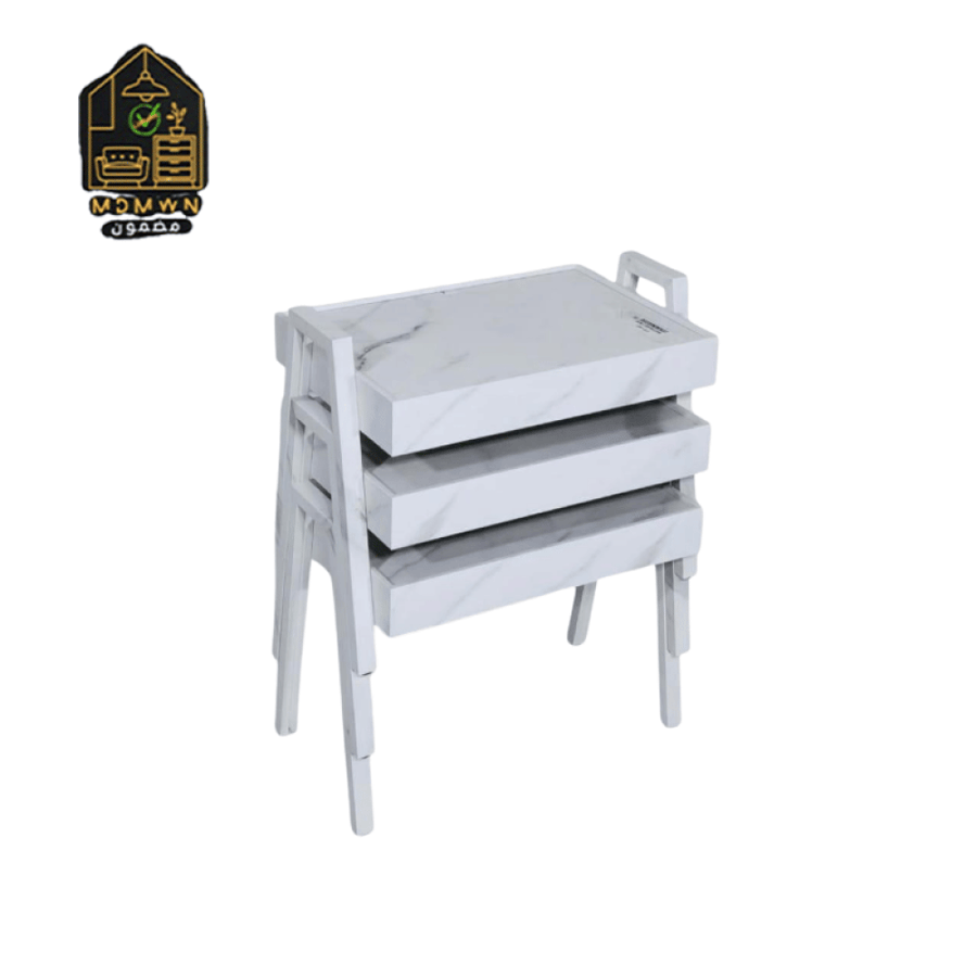 طقم طاولات خدمة تركي مدرج ثلاثي