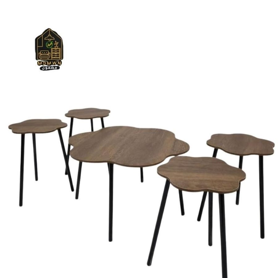 طقم طاولات خشب بتصميم عصري عملي