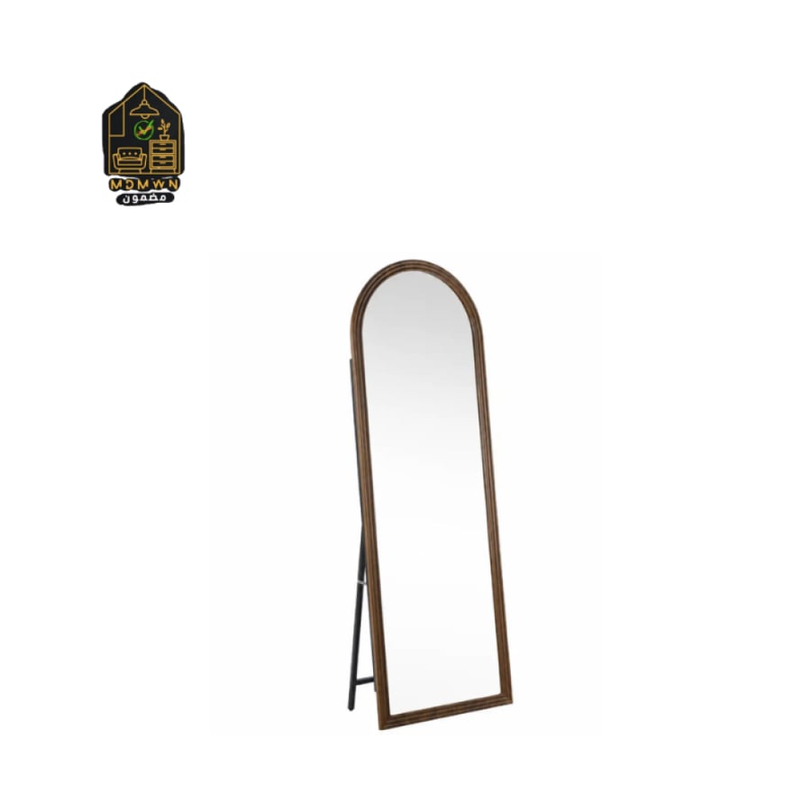 Standing mirror with wooden frame, 170 cm