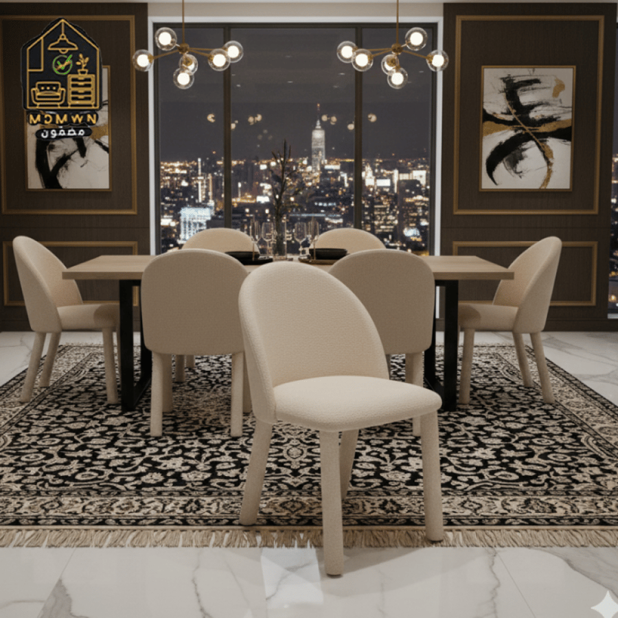 كرسي بغطاء ناعم تصميمه بسيط وأنيق يناسب كل ركن في بيتك أو مكتبك