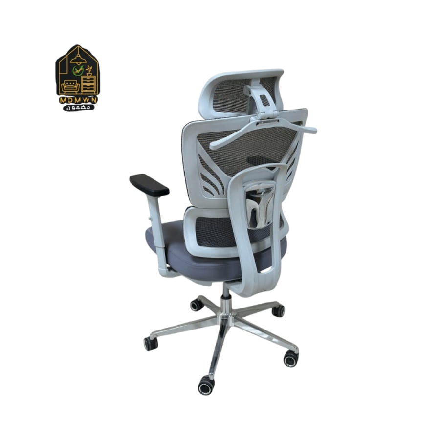 Two-tone mesh office chair, fixed or swivel
