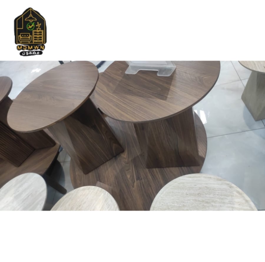 طقم طاولات شاي دائرية 5قطع