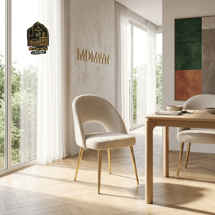 A dining table chair with a luxurious and elegant design that adds a touch of elegance to any place.