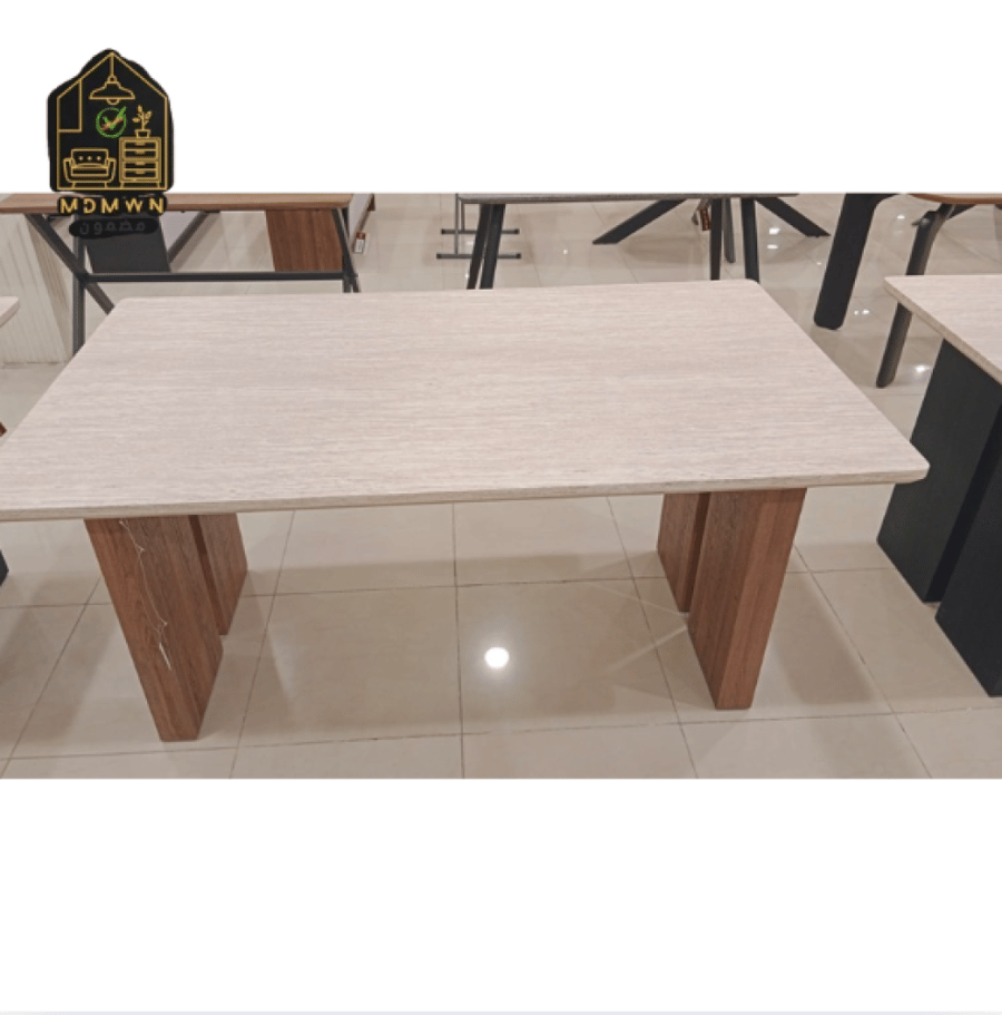 طاولة مودرن برجلين مزدوجتين خيارات عده